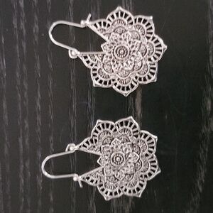Bohemian Retro Style Alloy Hoop Earrings